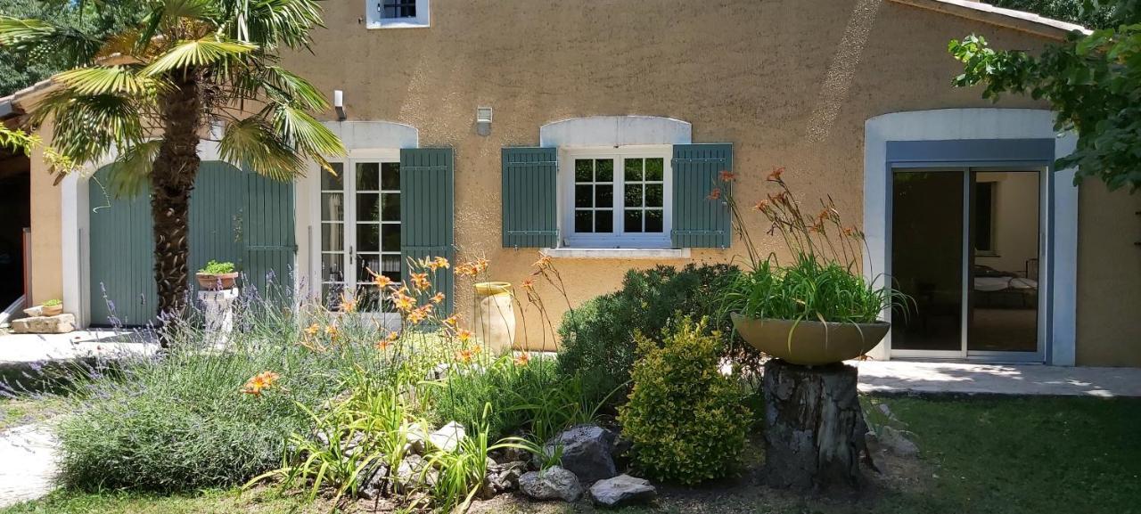 Ferienwohnung Au Bord De L'Alzon Uzès Exterior foto