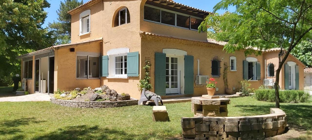 Ferienwohnung Au Bord De L'Alzon Uzès Exterior foto