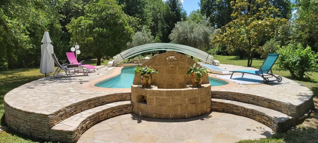 Ferienwohnung Au Bord De L'Alzon Uzès Exterior foto