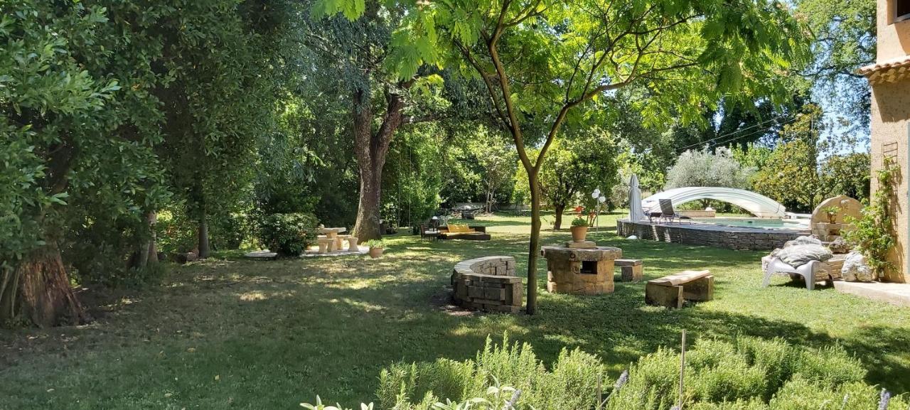 Ferienwohnung Au Bord De L'Alzon Uzès Exterior foto
