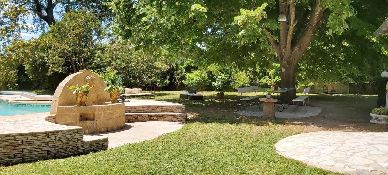 Ferienwohnung Au Bord De L'Alzon Uzès Exterior foto