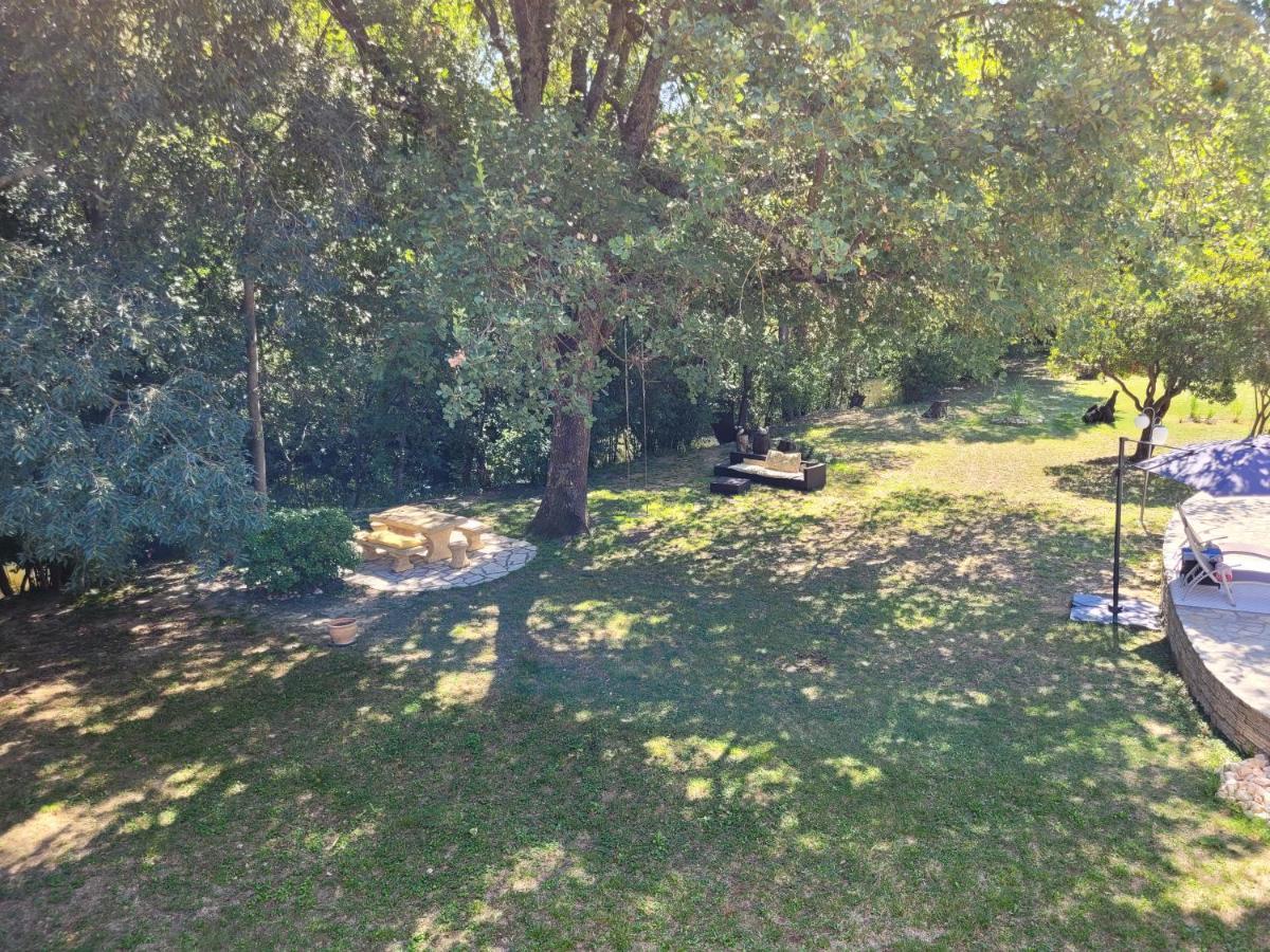 Ferienwohnung Au Bord De L'Alzon Uzès Exterior foto