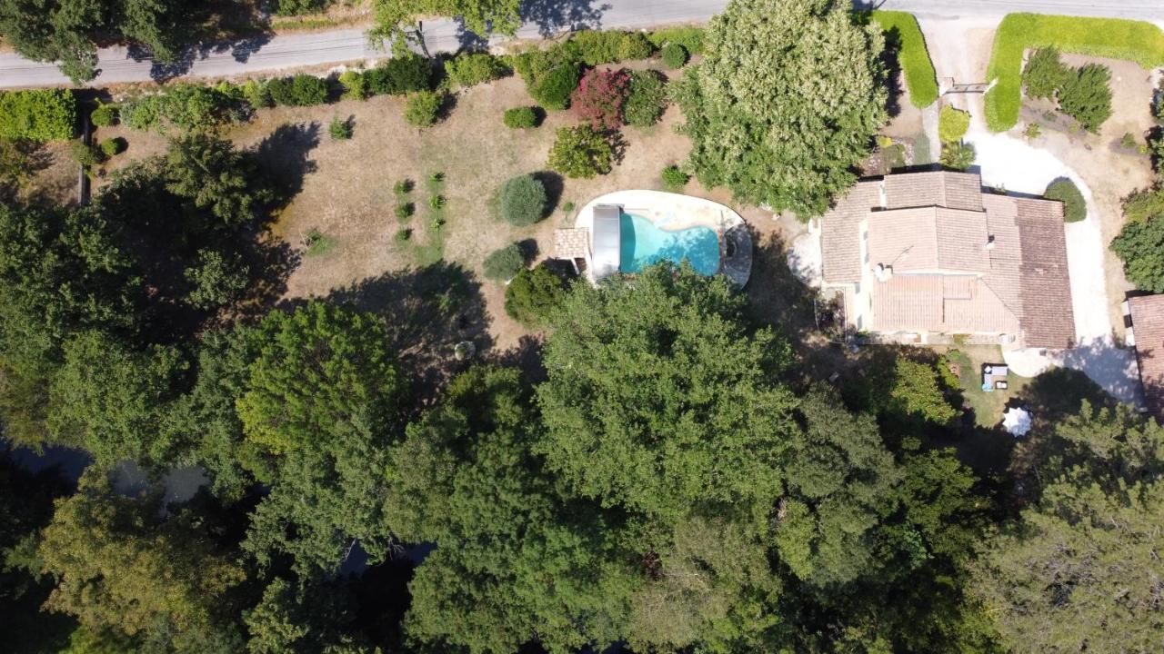 Ferienwohnung Au Bord De L'Alzon Uzès Exterior foto